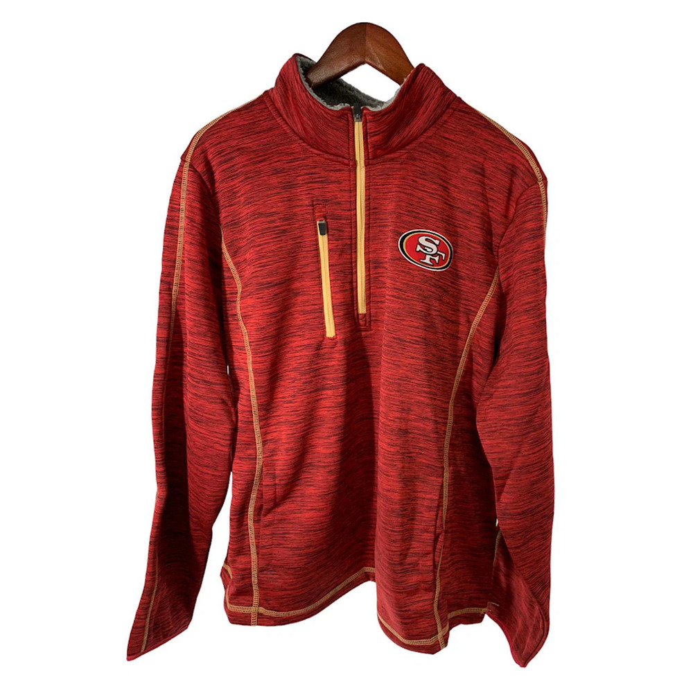 NFL Women's Transitional Half Zip Pullover 49ers - Regular